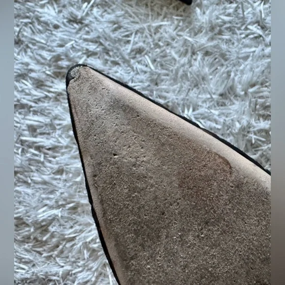 Jimmy Choo black velvet laser cut heels - Picture 11 of 11